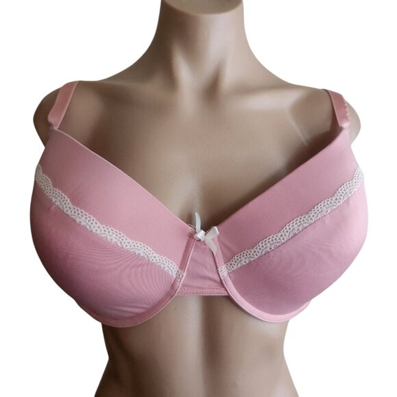 Laura Ashley Old Rose Pink Pushup Full Coverage Bra 40D RN90410 - Picture 2 of 7